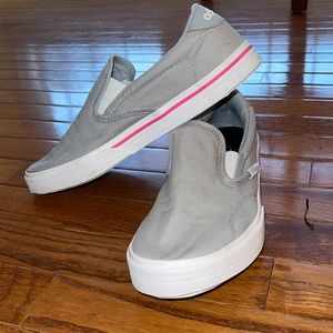 Adidas Canvas shoes.